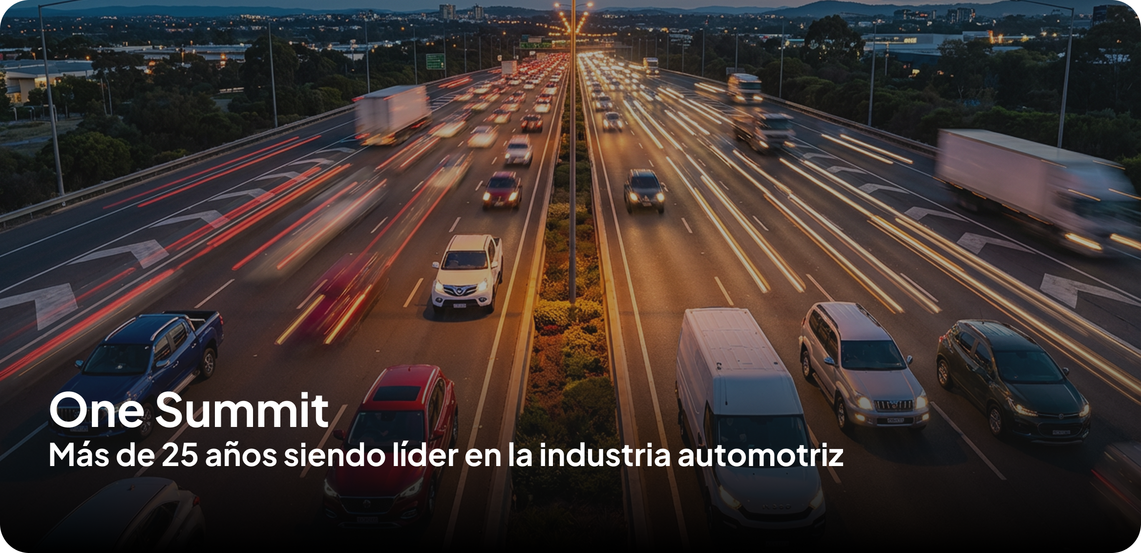 Autopista con tráfico